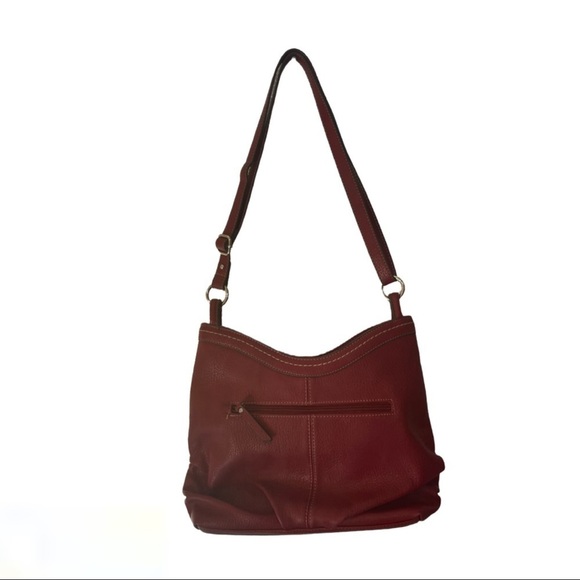 BOC BORN CONCEPT BURGUNDY VINYL PURSE - Picture 8 of 15